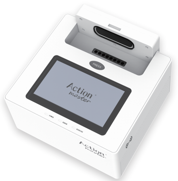 Genchek isothermal fluorescence analyzer, portable benchtop unit with touchscreen